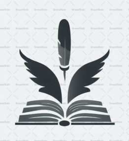 Offenes Buch und Feder